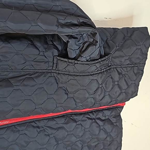 Tommy Hilfige All Weather System Jacket Womens Size M Quilted Blue/Red - Picture 4 of 11